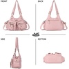 image:imageAngel Kiss Hobo Bags for Women Shoulder Bag Shoulder Purses and Handbags Vegan Leather Hobo Handbags Crossbody Bags6pink