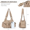 image:imageAngel Kiss Hobo Bags for Women Shoulder Bag Shoulder Purses and Handbags Vegan Leather Hobo Handbags Crossbody BagsApricot