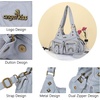 image:imageAngel Kiss Hobo Bags for Women Shoulder Bag Shoulder Purses and Handbags Vegan Leather Hobo Handbags Crossbody BagsGrey