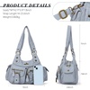 image:imageAngel Kiss Hobo Bags for Women Shoulder Bag Shoulder Purses and Handbags Vegan Leather Hobo Handbags Crossbody BagsGrey