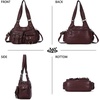 image:imageAngel Kiss Hobo Bags for Women Shoulder Bag Shoulder Purses and Handbags Vegan Leather Hobo Handbags Crossbody BagsWine
