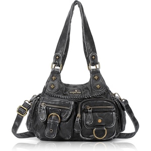 image:imageAngel Kiss Hobo Bags for Women Shoulder Bag Shoulder Purses and Handbags Vegan Leather Hobo Handbags Crossbody BagsBlack