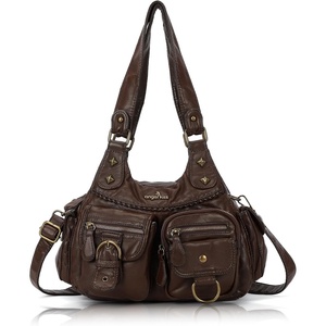 image:imageAngel Kiss Hobo Bags for Women Shoulder Bag Shoulder Purses and Handbags Vegan Leather Hobo Handbags Crossbody BagsCoffee